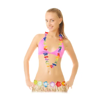 Produktbild von relaxdays Hawaiiketten Set HONOLULU 48 St.