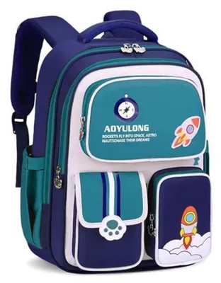 Immagine prodotto di Zaino per bambini, modello per ragazzi, classi 1-5, colore blu, capacità 26 litri, ergonomico, con elementi riflettenti, idrorepellente