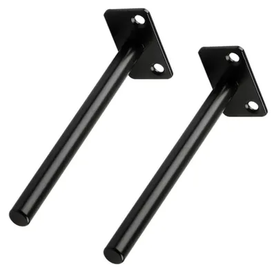 Immagine prodotto di Supporto a T, colore nero, 150 mm (2 pezzi)