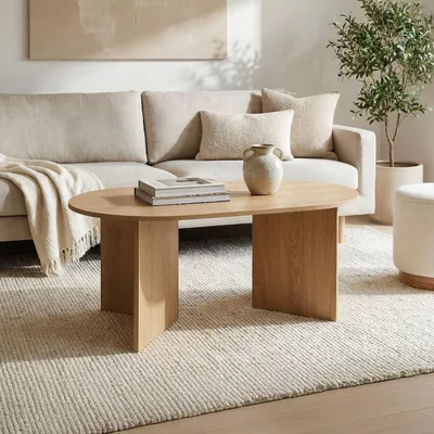 Produktbild von SVEN Skandinavischer Couchtisch, 100 cm, Eichenoptik