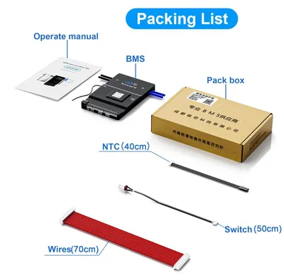 Produktbild von Smart BMS - JK-B2A24S20P - 8S–24S LiFePO4/Li-Ion/LTO - 12–48V 200A - Aktiver Balancer 2A - CAN RS485 Bluetooth