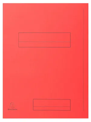 Produktbild von Exacompta 5x 50er Aktenmappe 2 Klappen SUPER 210 24x32cm - Rot - 335008E