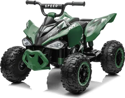 Immagine prodotto di FCH bambini quad elettrico 12V 7Ah ATV, musica, MP3, faro LED quad elettrico per bambini 3-6 anni verde