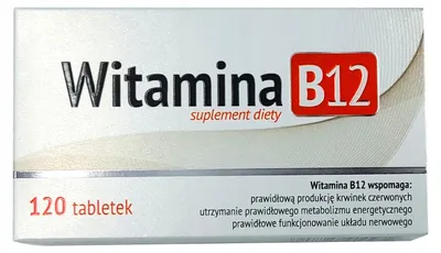 WITAMINA B12 ALG PHARMA 120 TABLETEK NA UKŁAD NERWOWY I ODPORNOŚĆ