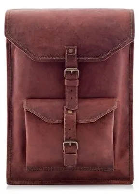 Zdjęcie produktu dla Plecak tornister vintage ze skóry naturalnej brązowy Outlander BT06