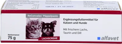 Produktbild von Alfavet ReConvales Päppelpaste 75 g | Energieversorgung für Hunde & Katzen