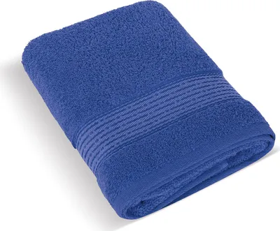 Produktbild von Frottiertuch 50x100cm gestreift 450g dunkelblau