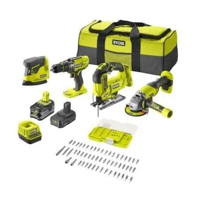 Immagine prodotto di Set combinato Ryobi R18CK4F-252S da 18V ONE+, completo di batteria e caricabatterie