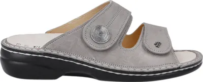 Produktbild von Finn Comfort Sansibar Pantolette 02550-825081, Classic - Linie, Taupe (Beige), Nubukleder, Wechselfußbett 39