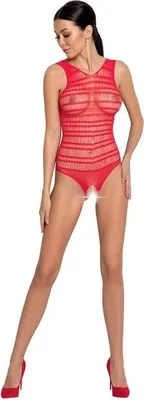 Zdjęcie produktu dla Passion - Woman Bs086 Czerwone Bodystocking Jeden Rozmiar