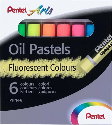 Zdjęcie produktu dla PENTEL PHN-F6 Pastele olejne - 6 sztuk, neonowe, kartonowe pudełko