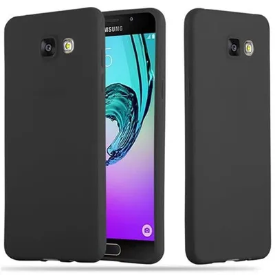 Image de Cadorabo Housse pour Samsung Galaxy A5 2016 Housse en noir Housse téléphone portable TPU silicone Etui Case Cover