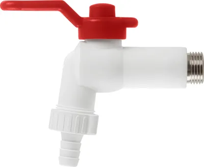 Produktbild von 1/2 Zoll, PPR Aqua Plus Kugelauslaufhahn in Weiß | Wasserrohr, Heizungsrohr Klimaleitung Fusiotherm