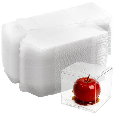 50er-Pack durchsichtige Geschenkboxen 5 x 5 x 5 cm