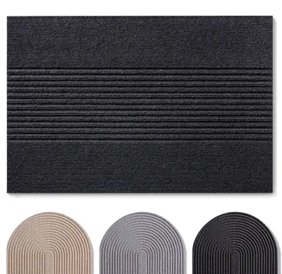 Productafbeelding van Deurmat 40x60 cm - antislip stofmat - voordeurmat van duurzaam polyester