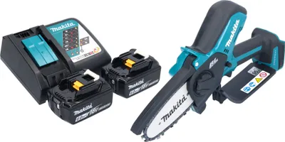 Produktbild von Makita DUC 101 RG201 Akku Astsäge 18 V 10 cm Brushless + 2x Akku 6,0 Ah + Ladegerät