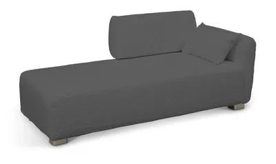 Produktbild von Dekoria Bezug für Mysinge Recamiere Sofa, dunkelgrau, Sofahusse, Mysinge Recamiere