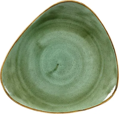 Produktbild von CHURCHILL Stonecast Samphire Green Teller flach, triangle, ø: 311 mm