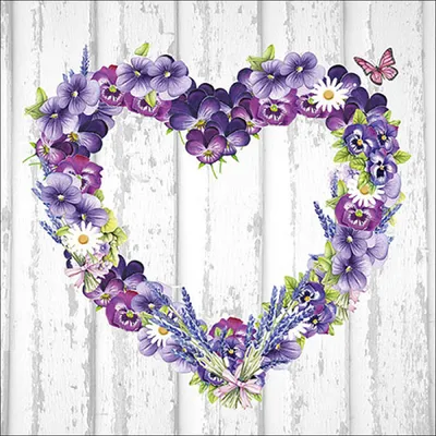 Produktbild von Ambiente Servietten "Purple Heart"