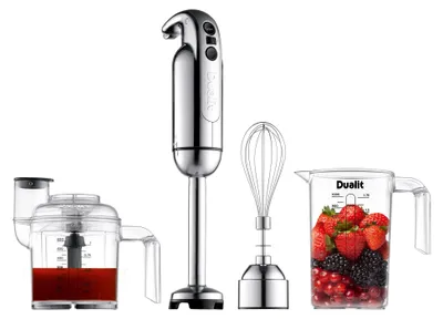 Stabmixer-Set 700 W, 5 Stufen + Turbo, 1 L Messbecher, Zerkleinerer