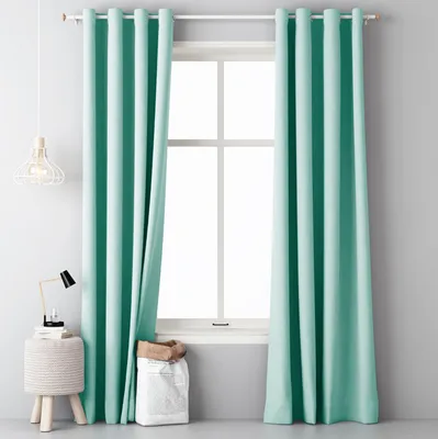 Produktbild von JEMIDI Vorhang blickdicht lichtundurchlässig 140x250cm - Gardine mit Ösen Anbringung - Ösenschal Dekoschal Verdunkelungsvorhang - 100% Polyester