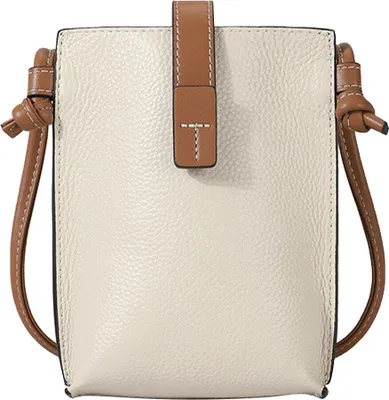 Produktbild von STILVORA Schultertasche Echte Leder, Umhängetasche Damen, Kleine Schultertasche, Crossbody Bag, Handytasche, Uni, Alltag & Trend, vielseitige Tasche, Weiß