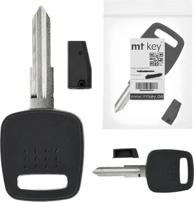 Produktbild von MT-KEY Auto Zünd Schlüssel Rohling NSN11 + ID33 Transponder Wegfahrsperre kompatibel mit Renault Scenic I 96-98 Nissan Micra II 96-98 Primera II Terrano II Subaru Impreza 96-00 Legacy II Outback I