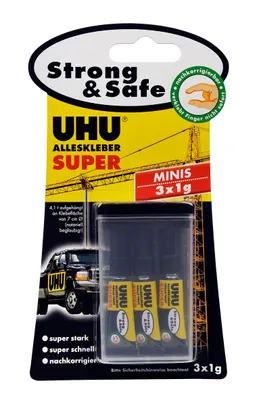 Produktbild von UHU Alleskleber Super Minis 3x1g
