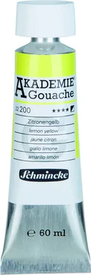 Produktbild von Schmincke 60ml AKADEMIE Gouache Zitronengelb Gouache 22 200 011