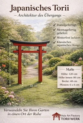 Produktbild von Japan Torii 022, Höhe 120 cm, Breite 100 cm