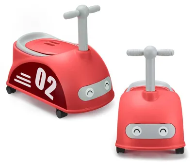 Produktbild von Kindertöpfchen - Toilettentrainer Im Auto-Design - Unisex - Alter 25–36 Monate - Kunststoff - Rot