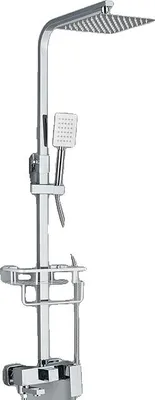 Obrázok produktu pre Súprava sprchových armatúr, nastaviteľná v 4 smeroch, moderný dizajn, chróm 3 spôsoby 8 palcov