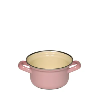 Image de Riess Casserole avec bord chromé 12 cm 0,50 l 0276-006 rose