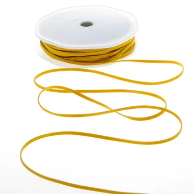 Produktbild von Lederband - col. 10 gelb - 3 mm Breite - 25 m auf der Rolle - 18000-3-10