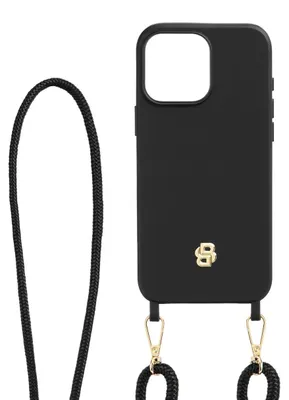 Produktbild von BOSS Double B Black & Gold Hülle für iPhone 16 Pro Max