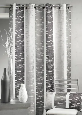Obrázok produktu pre Záclona s vzorom Jacquard, vertikálne pruhy, bordó farba, šírka 140 cm