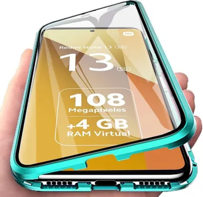 Custodia Compatibile con HONOR 90, Adsorbimento Magnetica 360 Gradi Protettiva Metal Bumper Cover Trasparente Vetro Temperato, Case Anti-Graffio con