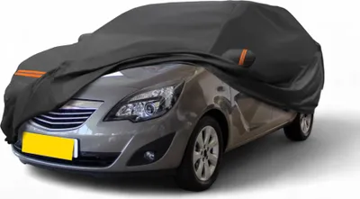 Produktbild von Autoabdeckung fš¹r Opel Meriva 2010-2017 PEVA Spunlace Baumwolle Outdoor Voll Wasserdicht Winddicht Sonne Regen Schnee Schutz mit Passagiertš¹r Rei?verschluss Schwarz