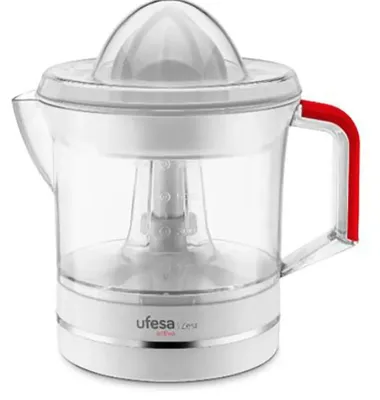 Produktbild von Obst- und Gemüseschleuder UFESA Zest Activa, 600W, 2 Geschwindigkeitsstufen, Fruchtfleischbehälter 0,7l