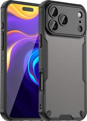Obrázek produktu pro Pro Apple iPhone 17 Pro Max Armor Glaze Plastic Hybrid TPU Case Black