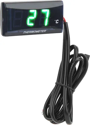 Produktbild von Universelles Motorrad-DC12V-LCD-Display, schlankes Wassertemperaturmessgerät mit 16-mm-T-Stück für Motorrad, grüne Hintergrundbeleuchtung