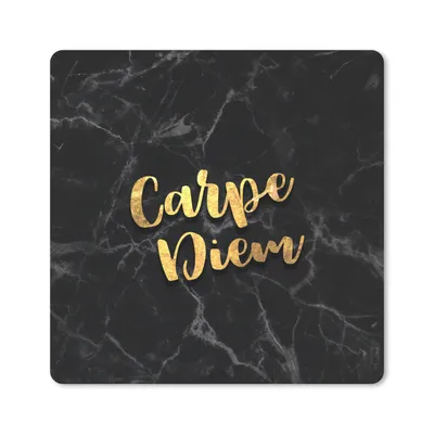 Produktbild von MuchoWow® Mauspad Mousepad Zitate - Sprichwörter - Gold - Marmor 30x30 cm - Mousepads - Maus Mat - Pad - Mausunterlage - Gaming