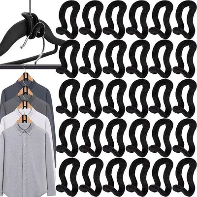 Produktbild von Kleinformatiger Samt- Kleiderbügelfuchs-Set für Garderobe- und Kleiderschrankoptimierung