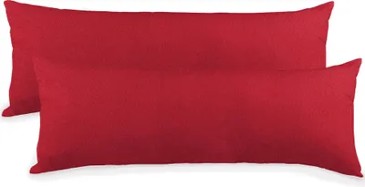 Produktbild von Doppelpack BeBasic Bezug 40x120 rubinrot Mikrofaser Jersey Reißverschluss