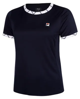 Produktbild von FILA Yamila Damen T-Shirt Marineblau/Karo XS