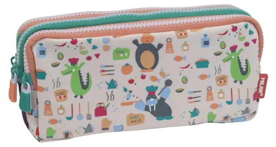 Zdjęcie produktu dla Milan Tasche, 3 zamki błyskawiczne, fioletowy, jednolity kolor, model casual, wymiary: 22 x 11 x 6,5 cm