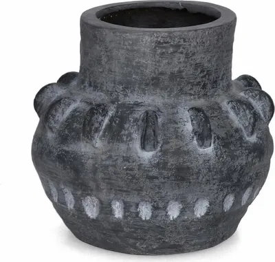 Produktbild von 2er Set Vase Bucchero 32 x 30 x 32 cm Magnesia Grau