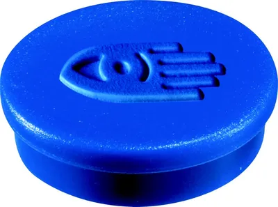 Produktbild von Haftmagnete 30mm Durchmesser blau VE=54x10 Stück