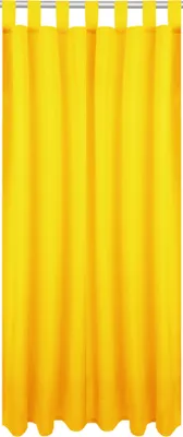 Zdjęcie produktu dla Nieprzezroczysta zasłona z pętelkami, wymiary: 140x145 cm, kolor: żółty