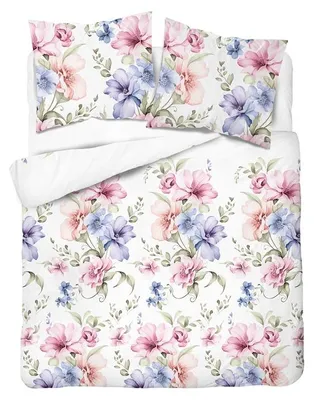 Immagine prodotto di Biancheria da letto, flanella, calda, ideale per l'inverno, dimensioni 200x220, modello 6041a, motivo floreale, Immagine generata dall'IA